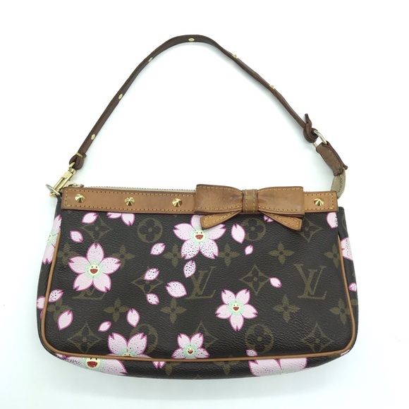 louis vuitton purse pink flowers